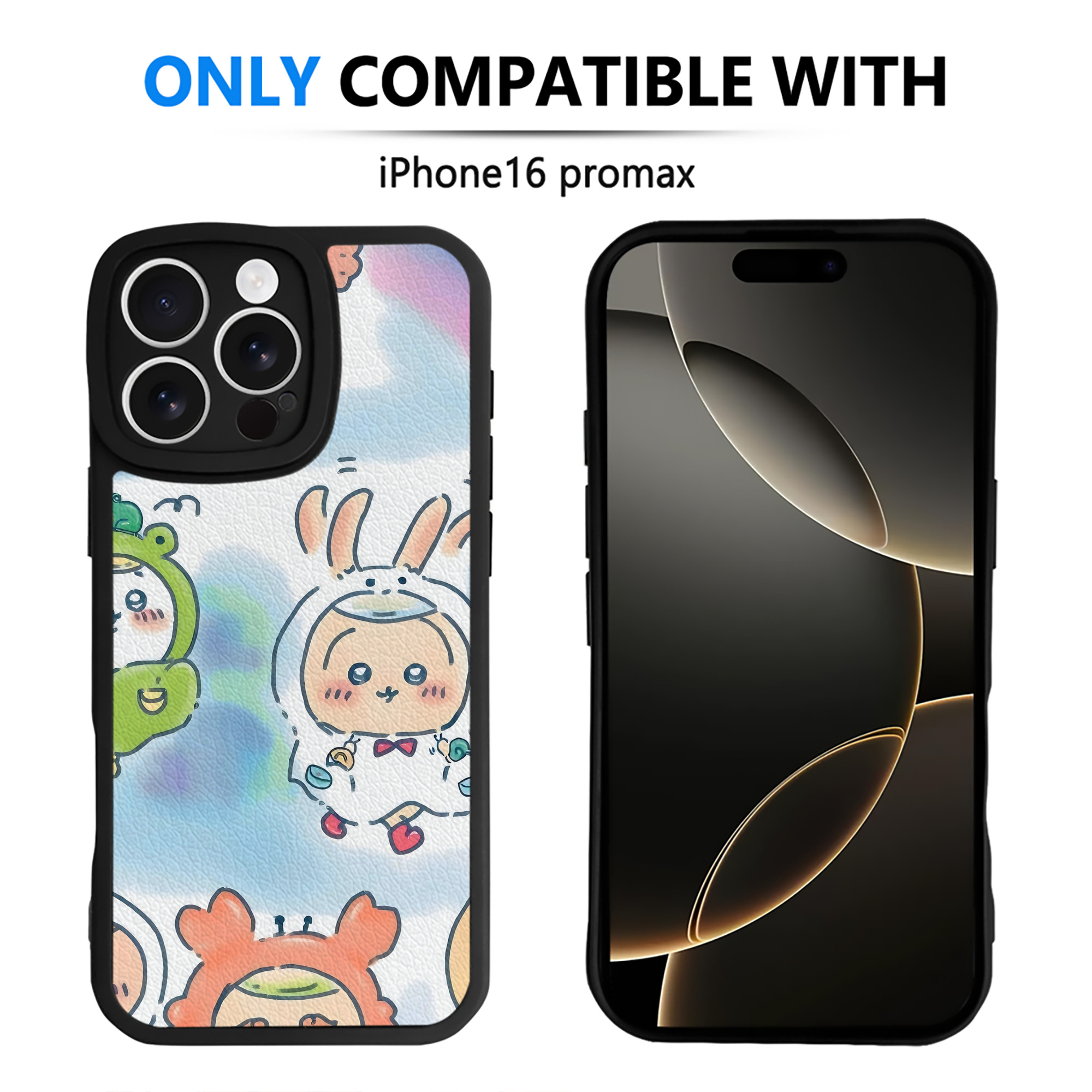 （画像用） ちいかわ Chii-kawa 【iPhone 16シリーズ対応】シリコンスマホケース（レザー調） 材質：シリコン